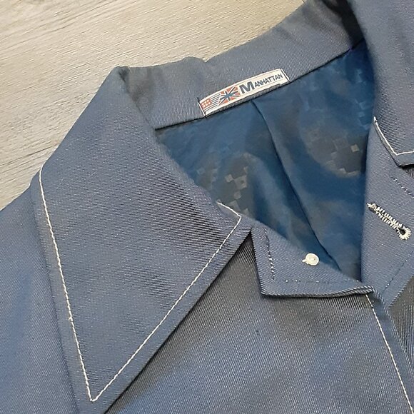 SOLD Vintage 70s/80s Denim Leisure Suit - Picture 4 of 11